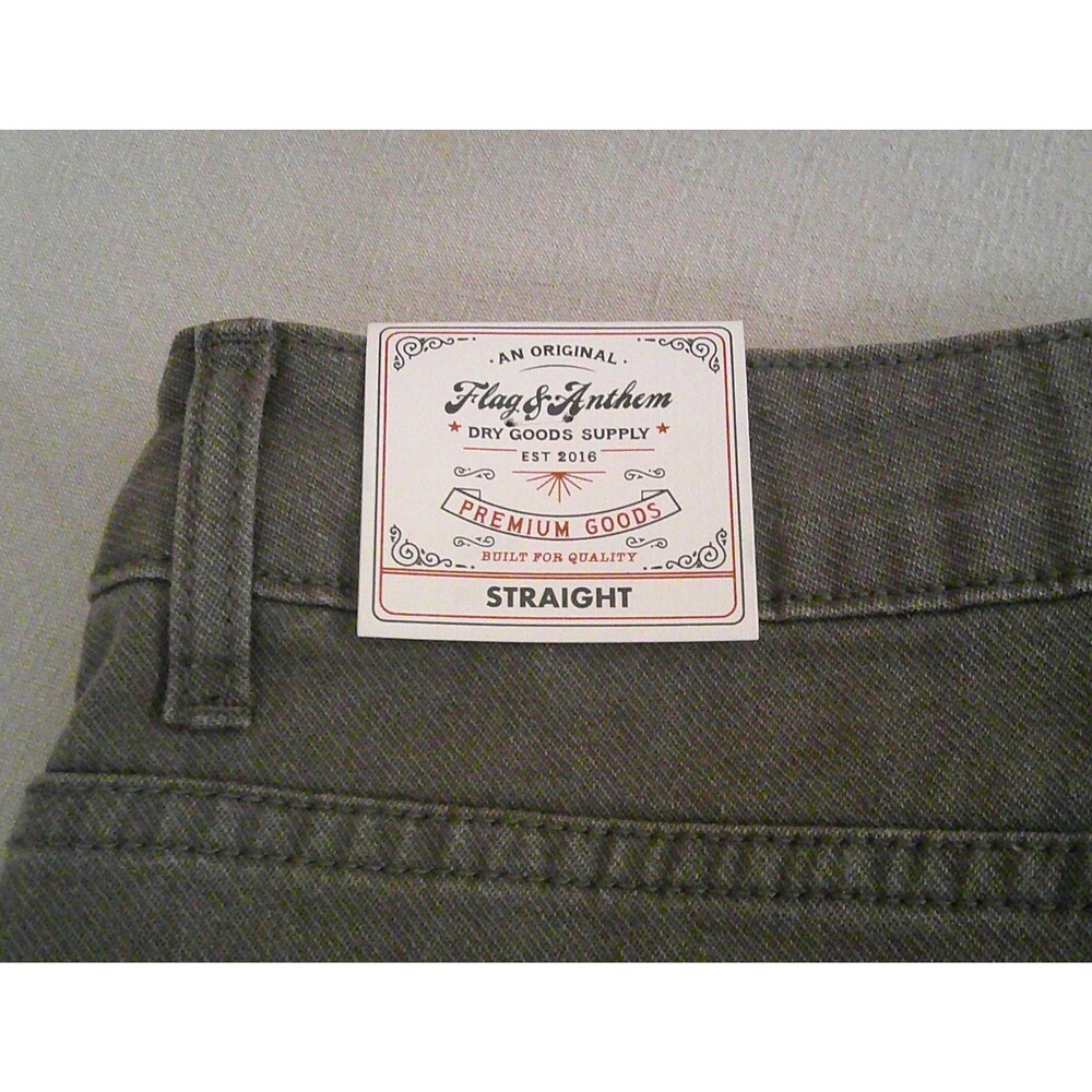 Flag And Anthem Jeans Men’s 34x30  Gray Nashville Straight Stretch